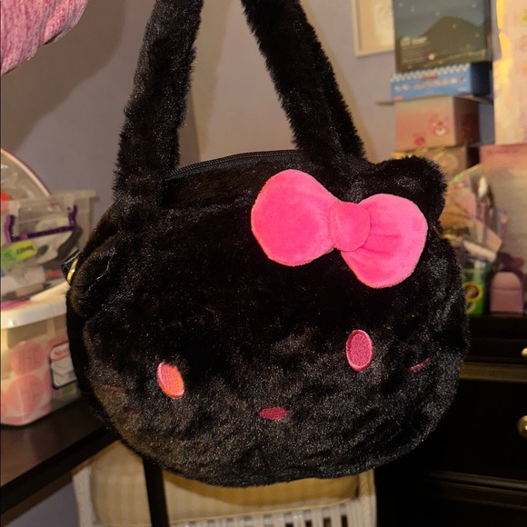 Sanrio Handbags - Sanrio Hello Kitty Black & Pink Purse Handbag (NIB)